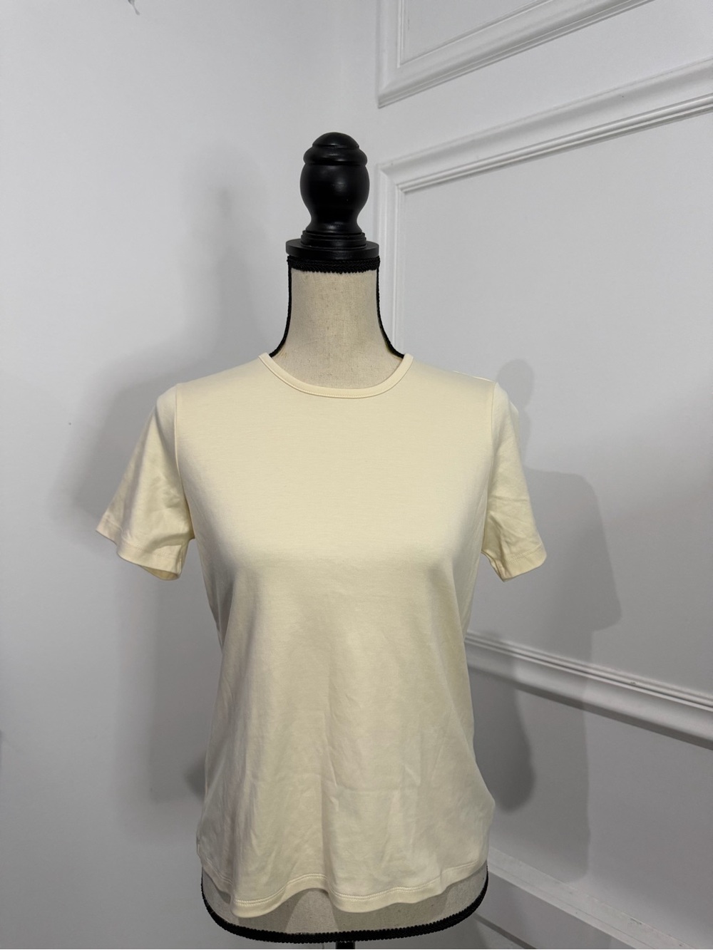 L.L. Bean Women's Short-Sleeve Crewneck Tee — Cream
